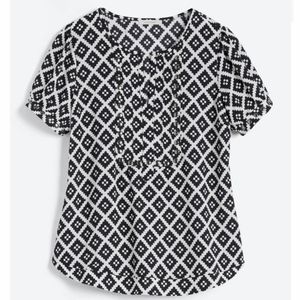 41 HAWTHORN Moni Studded Short Sleeve Blouse